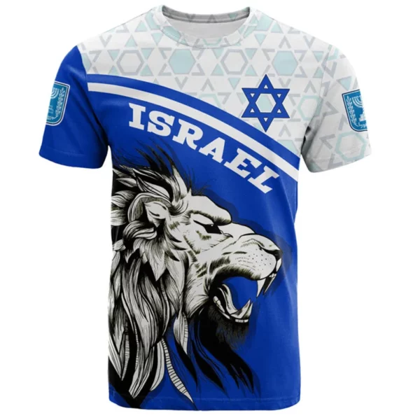 Camiseta con estampado 3D de Israel