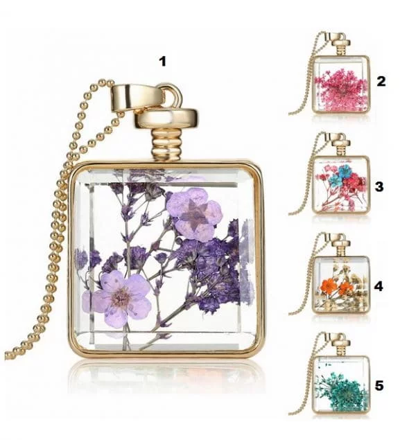 Flores Secas - caja de cristal