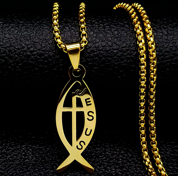 collar y pez jesus - Imagen 3
