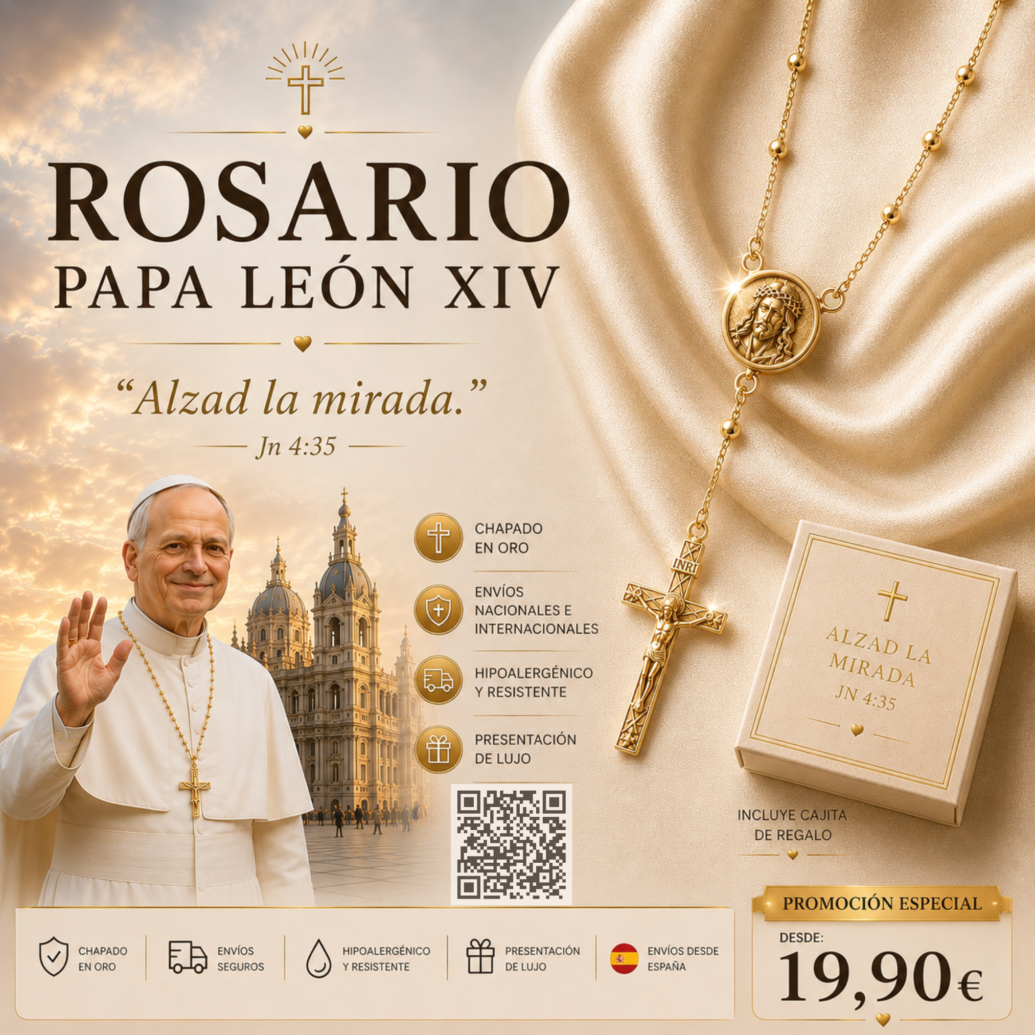 Rosario Papa Leon XIV - Imagen 2